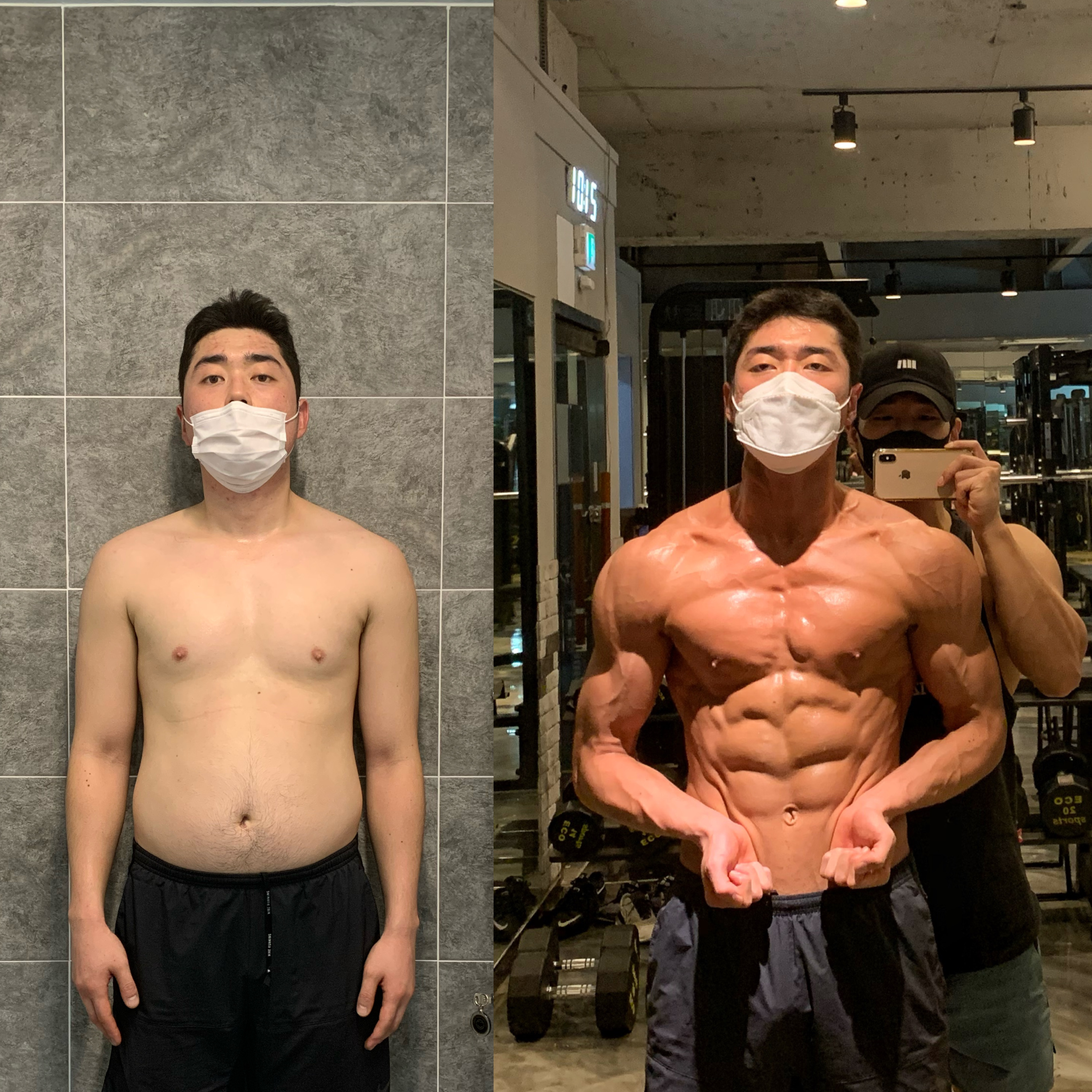 남성 회원님 변화 전후